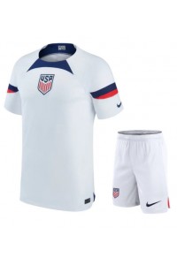 Fotbalové Dres Spojené státy Dětské Domácí Oblečení MS 2022 Krátký Rukáv (+ trenýrky)